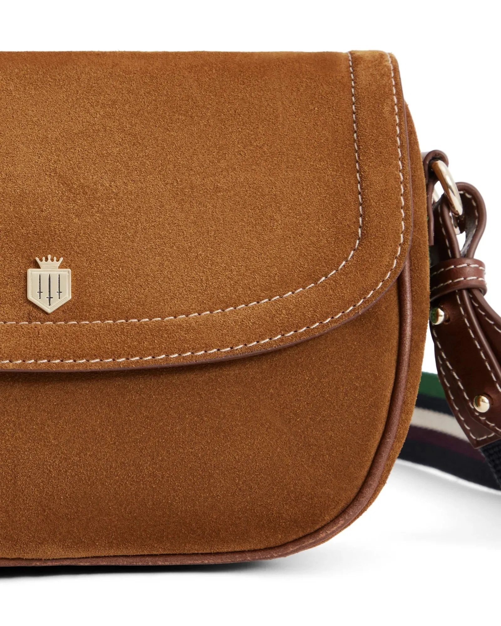 Boston Cartridge Bag - Tan Suede